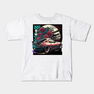 Mazda rx7 art Kids T-Shirt